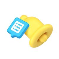 colorful notification bell icon vector