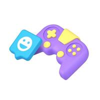 playful colorful game controller vector
