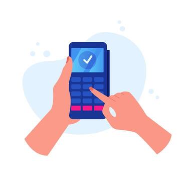 automatizado cajero máquina sin contacto pago vector