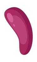 Canned eggplant flat icon Conserved vegetable vector