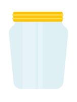 Canned jar flat icon Empty container for fruits and vegetables Illustration Icon vector