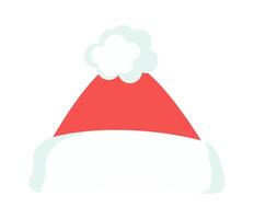 Santa Claus hat flat icon Masquerade costume for festival vector