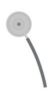 Stethoscope flat icon Medical device Healthcare vector