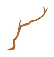Tree branch flat icon House decor element Christmas interior element Illustration vector