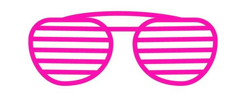 Trendy summer glasses accessory flat icon Cartoon element vector
