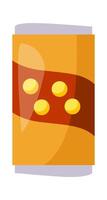 Can for carbonated drink Vending products Illustration Hand Drawn Icon vector