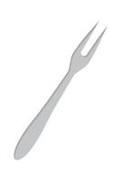 Two prong fork flat icon Equipment for eating Dishware vector