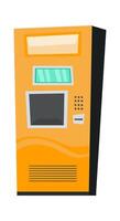 Vending machine flat icon Automated service vector