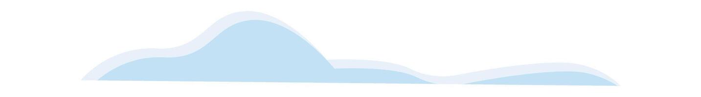 Blanket of snow flat icon Typical winter weather Illustration vector