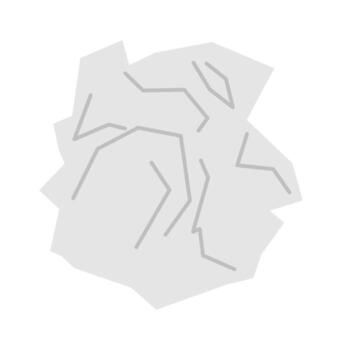 Crumpled paper flat icon Recycled garbage Trash utilization vector