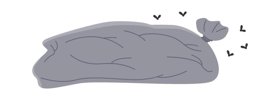 Garbage flat icon Litter utilization and recycling vector