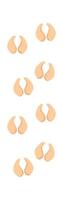 Wild boar footprint flat icon Wildlife Animals trails Illustration vector