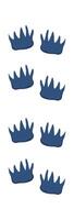 Hedgehog footprint flat icon Wild animals steps and trails Illustration vector