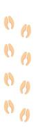 Wild deer footprint flat icon Wildlife steps Illustration vector