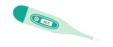 Thermometer flat icon Baby care Health and treatment vector