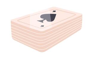 Playing card flat icon Poker Board games vector