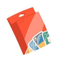 Uno board game flat icon Entertainment Leisure activity vector
