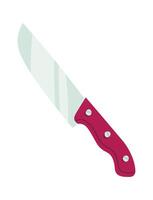 Knife flat icon Dishware for cooking Kitchen utensil vector