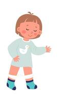Kids go to toilet flat icon Hygiene Self Care vector