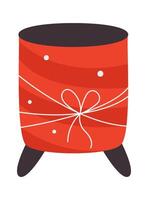 Home decor element flat icon Pot for cactus vector