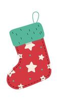 Christmas fireplace decoration flat icon Stars textile vector