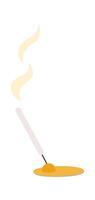 Aroma candle flat icon Meditation Santa Claus meditation vector