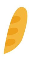 Bread flat icon Tasty food Funny Santa Claus element vector