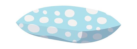 Decorative pillow flat icon Polka Dot design Bedroom decor vector