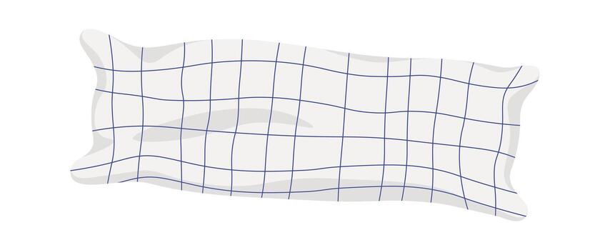 Decorative pillow flat icon Square fabric pattern vector