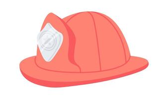 Protective helmet flat icon Fire fighting Fireman equipment vector