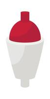 Sinker flat icon Fisherman equipment Fishing industry vector