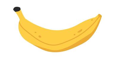 Fruit flat icon Fresh banana packaged food vector