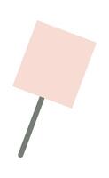 Poster flat icon Rally about rights Show support vector