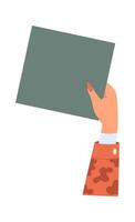 Rally about rights Show support Message on poster vector