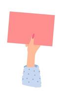 Show support flat icon Poster with motivational words vector
