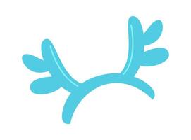 Christmas accessory flat icon Reindeer antlers headband Illustration vector