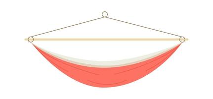 Swing hammock flat icon Leisure outside element Illustration vector