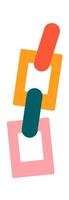 Cute plastic accessory for keys flat icon vector