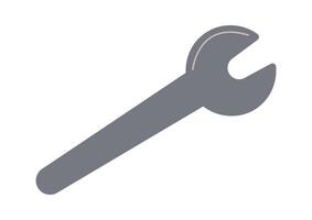 Wrench flat icon Special equipment for handyman vector