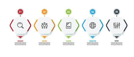 Infographic business with step. vector