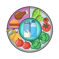 healthy diet plan vector