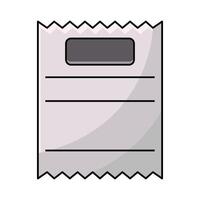 illustration of Bill paper vector