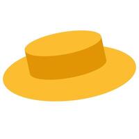 Sun hat web icon. Hat illustration sign. Summer hat symbol. Summer logo. vector