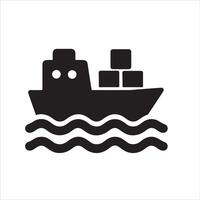 Detailed ship design illustration in cmyk and rgb vector