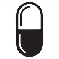 Simple black chain link icon graphic vector