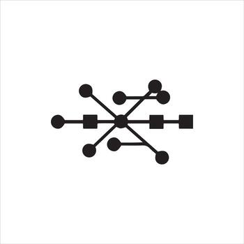 Abstract circular swirl design element vector