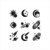 Abstract black brush strokes on a clean white background vector