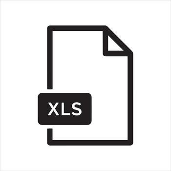 Simple icon representing an excel spreadsheet document vector
