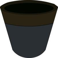 Two-Tone Minimalist Pot vector