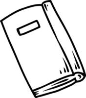 Closed Book Doodle vector